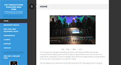 Desktop Screenshot of cnyproductions.com