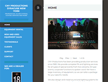 Tablet Screenshot of cnyproductions.com